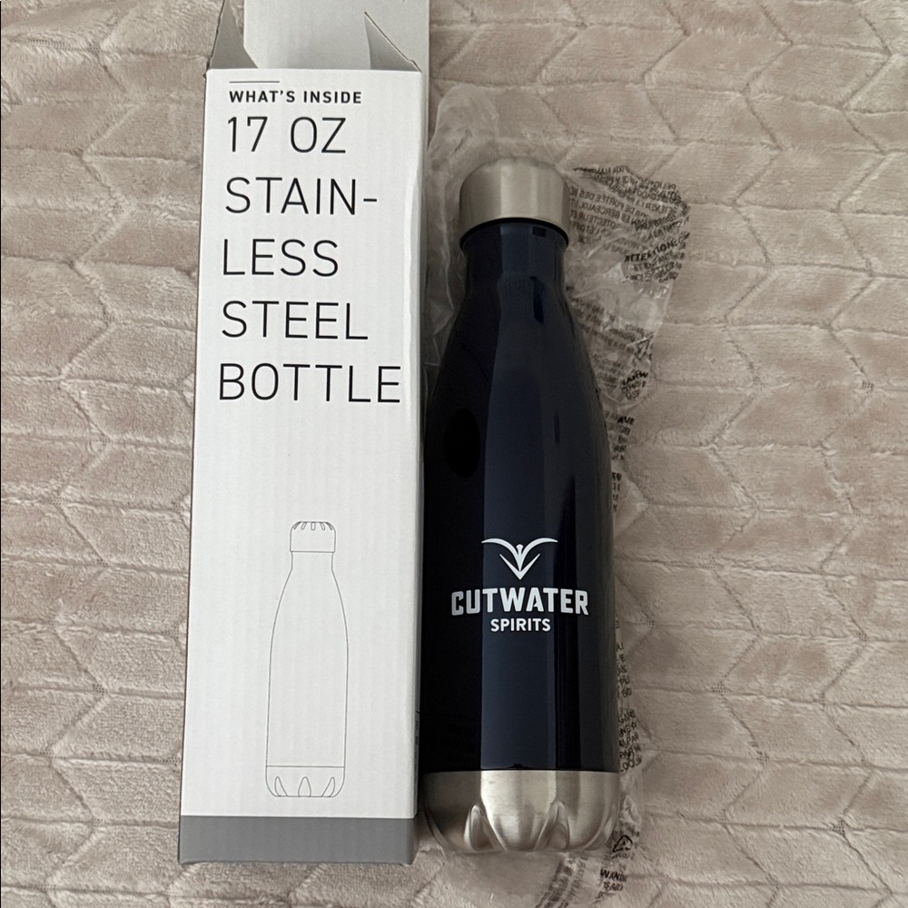Cutwater Spirits Stainless Steel Bottle - Blue